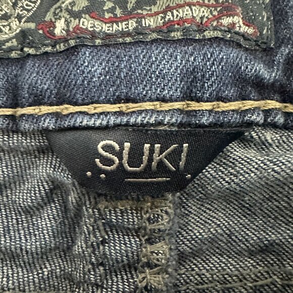 Silver Jeans Co Suki Mid Slim Boot Cut W33 L33 Super Stretch Denim Blue Jeans - Picture 3 of 10